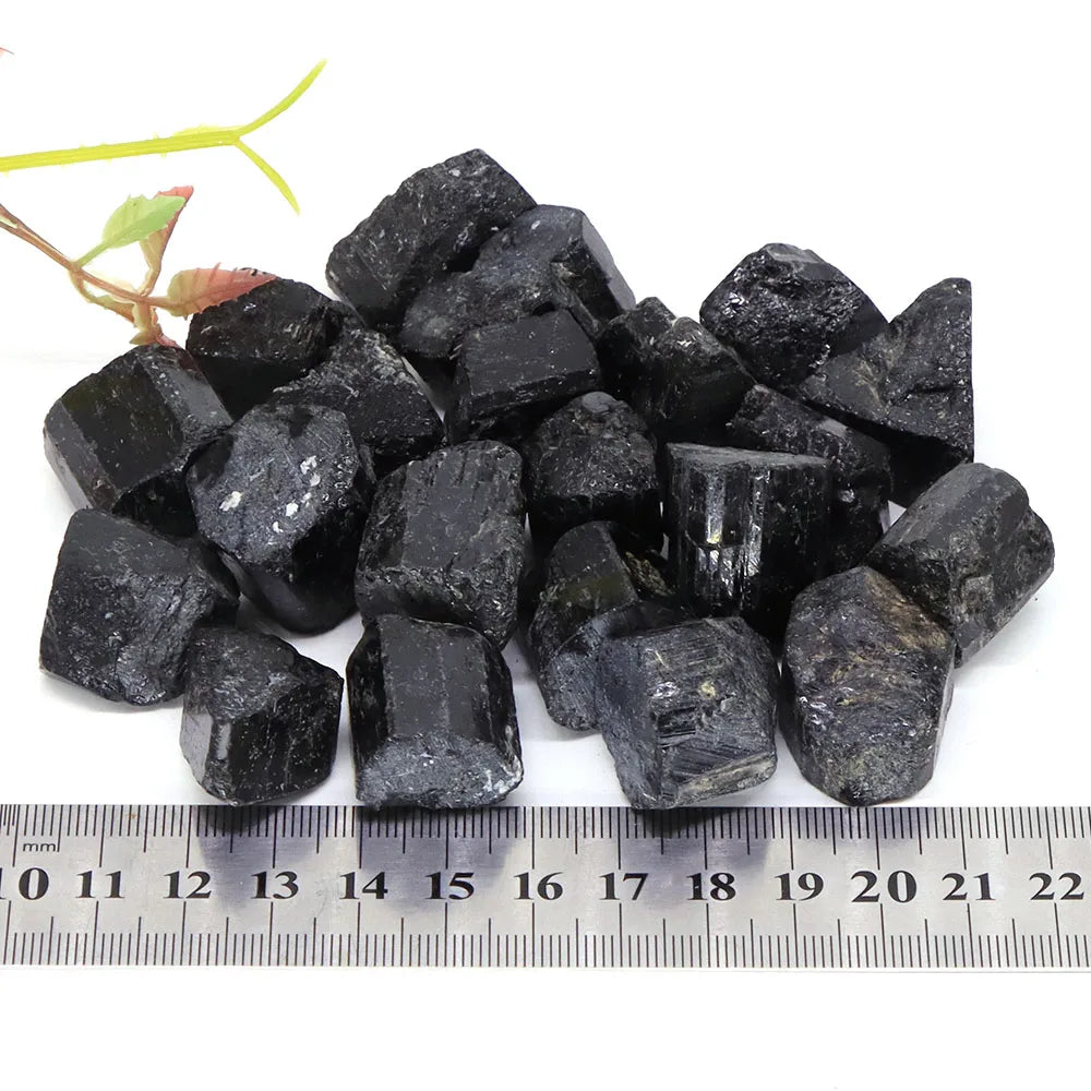 Tumbled Stone Natural Black Tourmaline Reiki Healing Crystal Energy Gravel Specimen Irregular Rock Bulk Home Aquarium Decoration