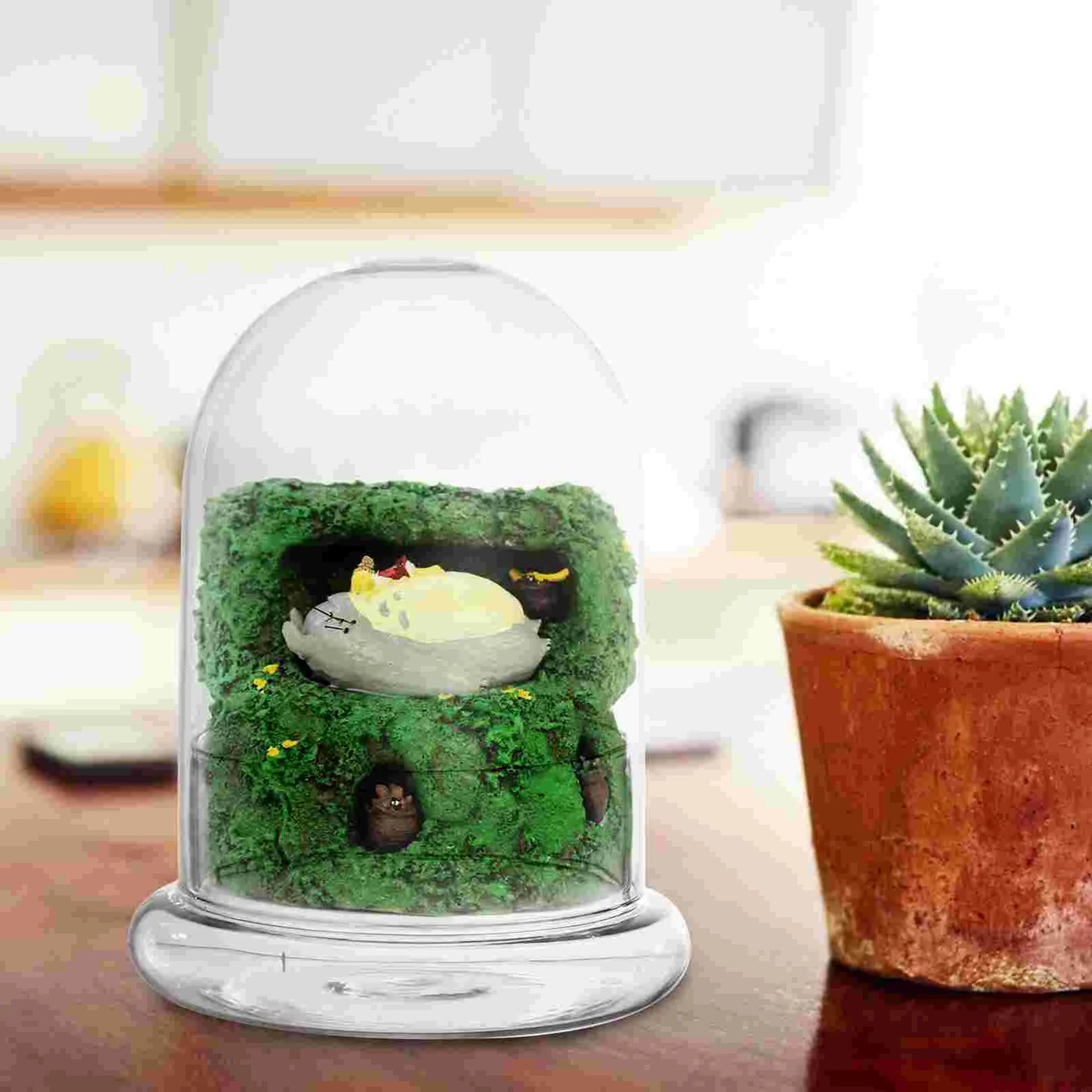 Plant Protector Cover Plastic Cloche Plant Plant Dome Protector Terrarium Bell Jar Bottle for Garden Bell Cloche