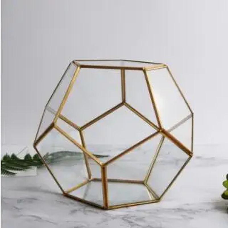 Glass Geometric Succulent Planter