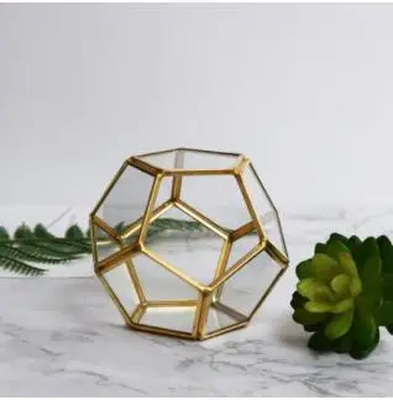 Glass Geometric Succulent Planter