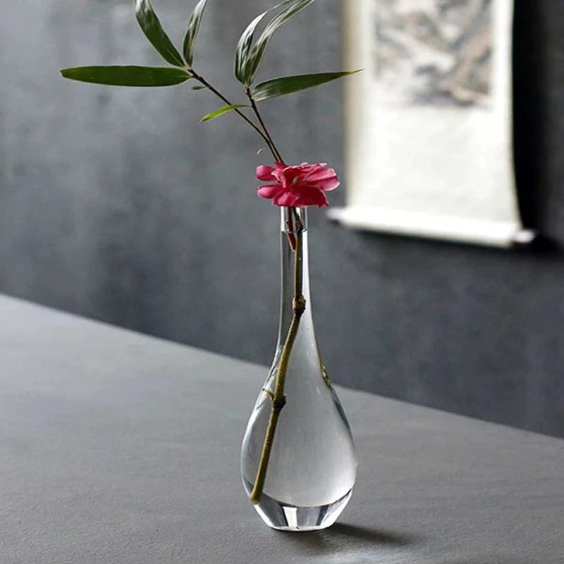 Transparent Glass Flower Vase for Plant Bottle Flower Pot Nordic Hydroponic Terrarium Arrangement Container Flower Vase