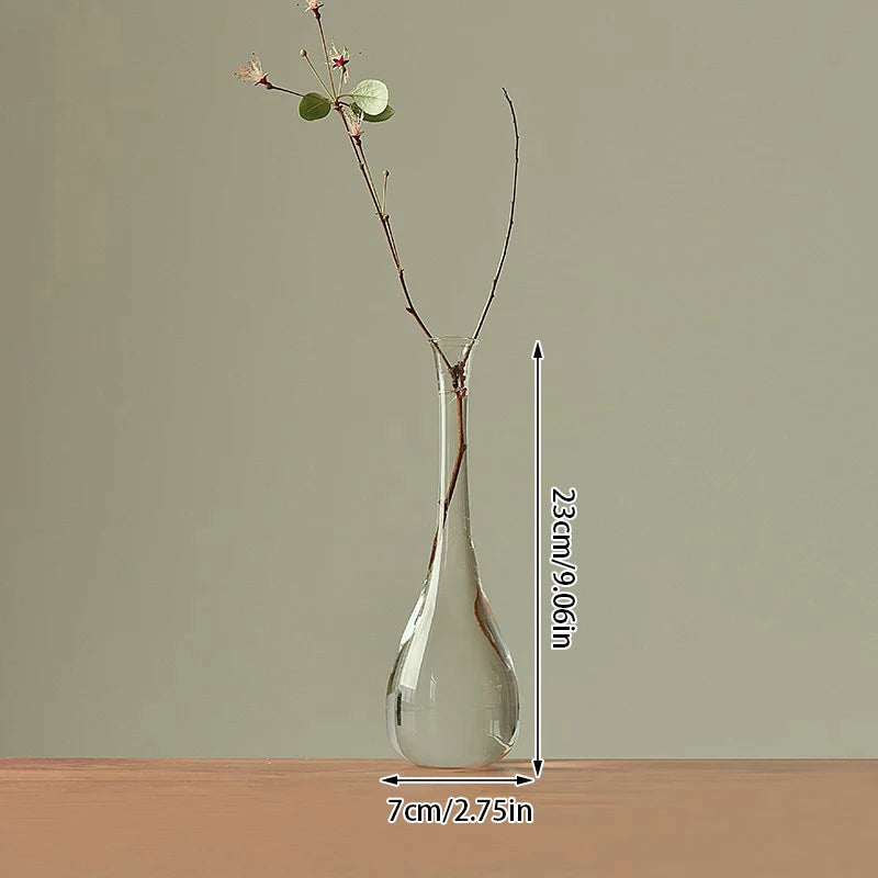 Transparent Glass Flower Vase for Plant Bottle Flower Pot Nordic Hydroponic Terrarium Arrangement Container Flower Vase