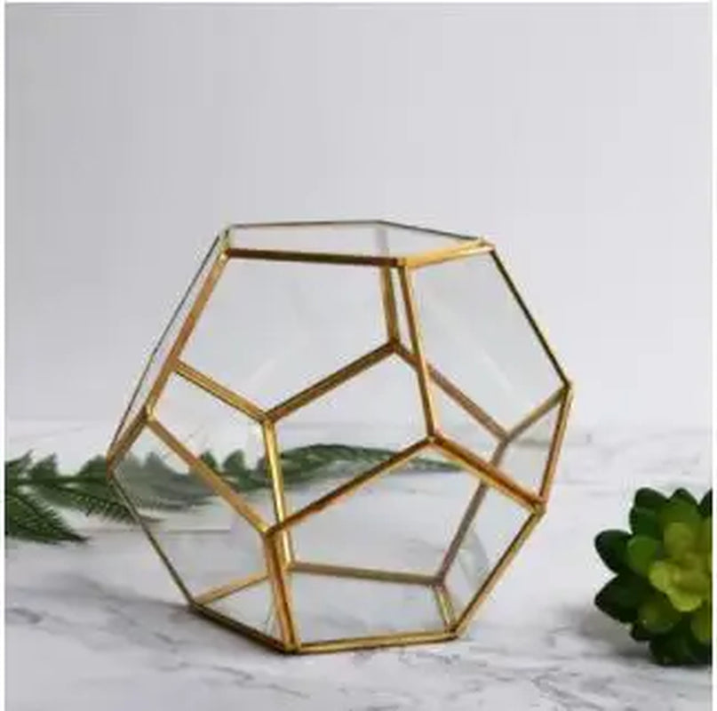 Glass Geometric Succulent Planter